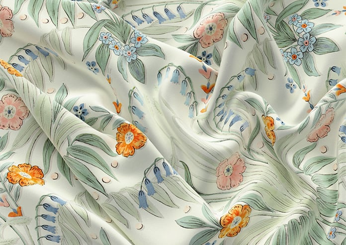 Cotswold Faux Silk, Persimmon - Motorised Roman Blind - Image 4